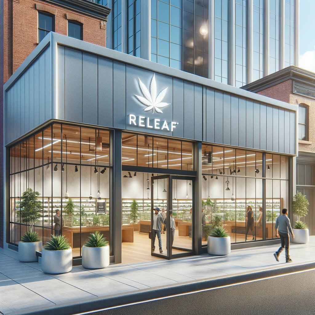 DALL_E_2024-02-25_16.54.51_-_A_realistic_depiction_of_a_modern_cannabis_dispensary_facade_during_the_day_featuring_clean_contemporary_architecture._The_large_transparent_window.webp
